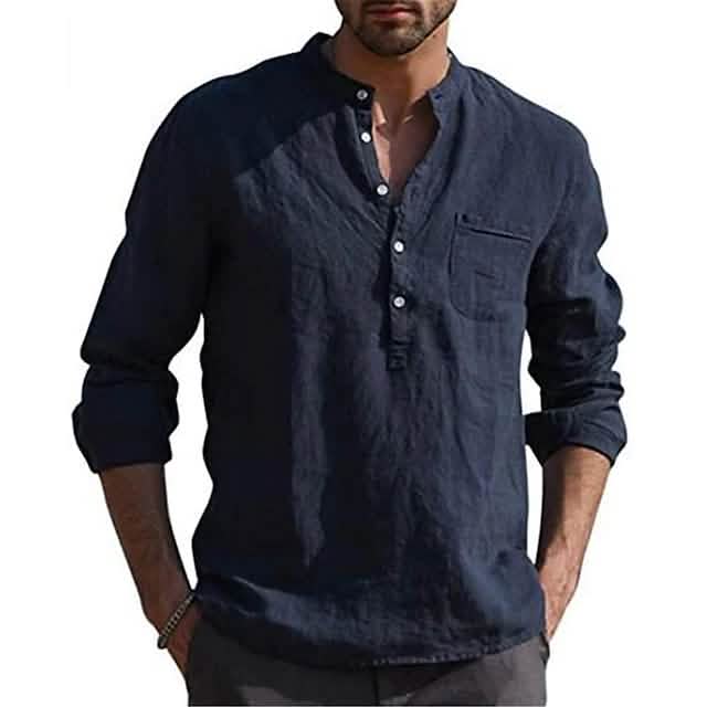 Men's Casual Button Down Shirts Long Sleeve Tops DailySale