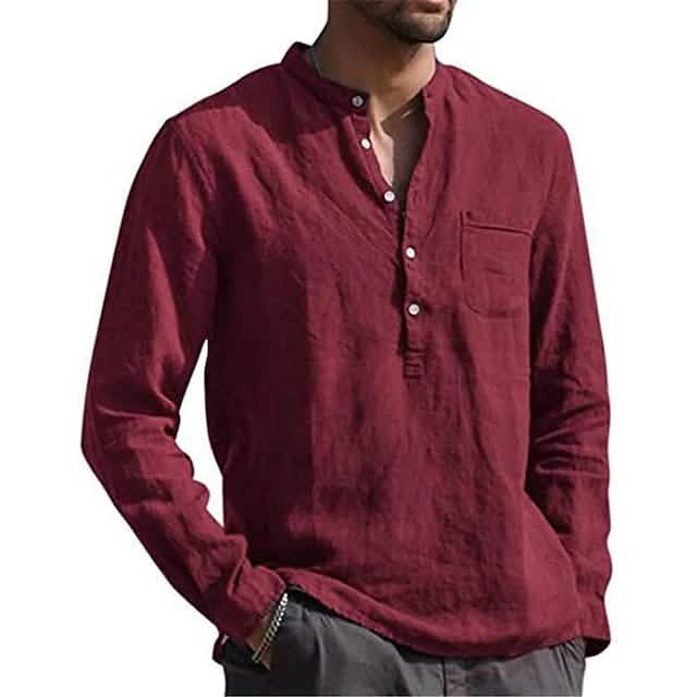 Men's Casual Button Down Shirts Long Sleeve Tops DailySale