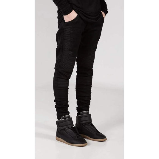 Men's Comfy Stretch Ripped Distressed Biker Jeans Pants Rock Revival DailySale