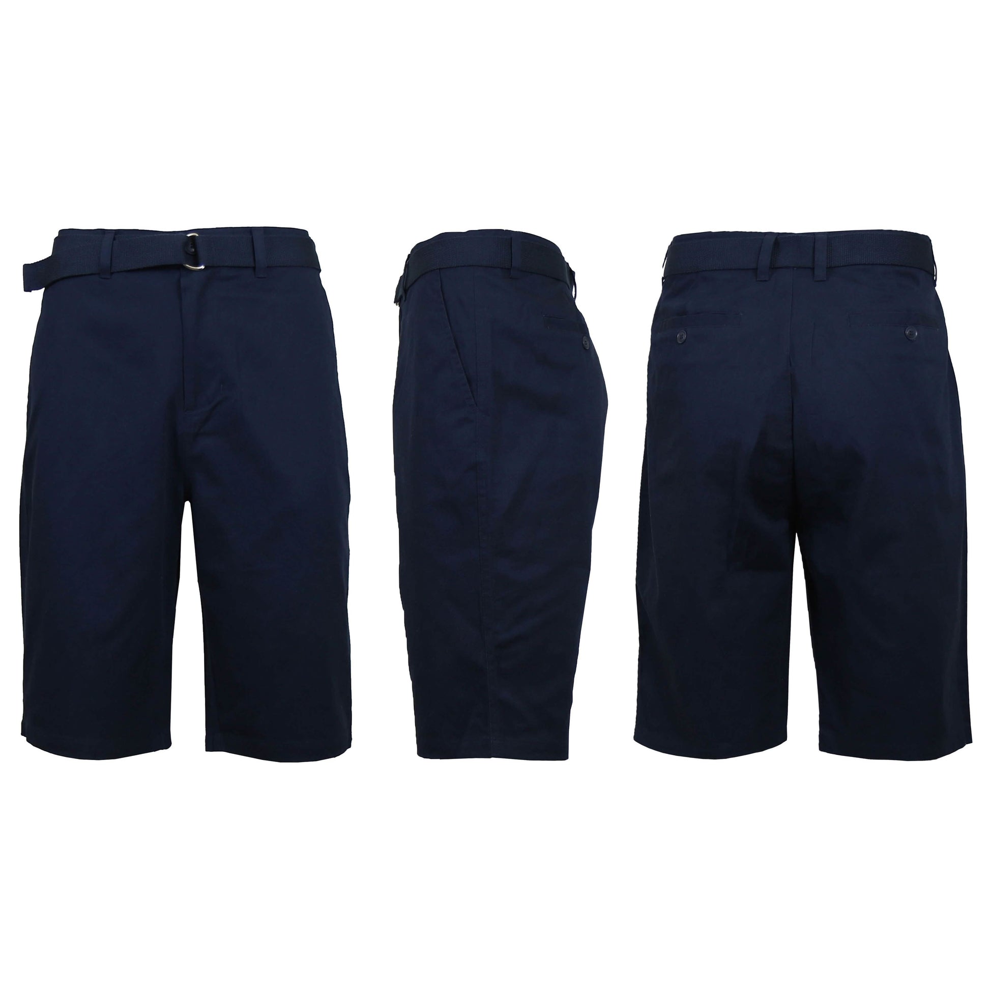 Men's Cotton Chino Shorts with Belt DailySale