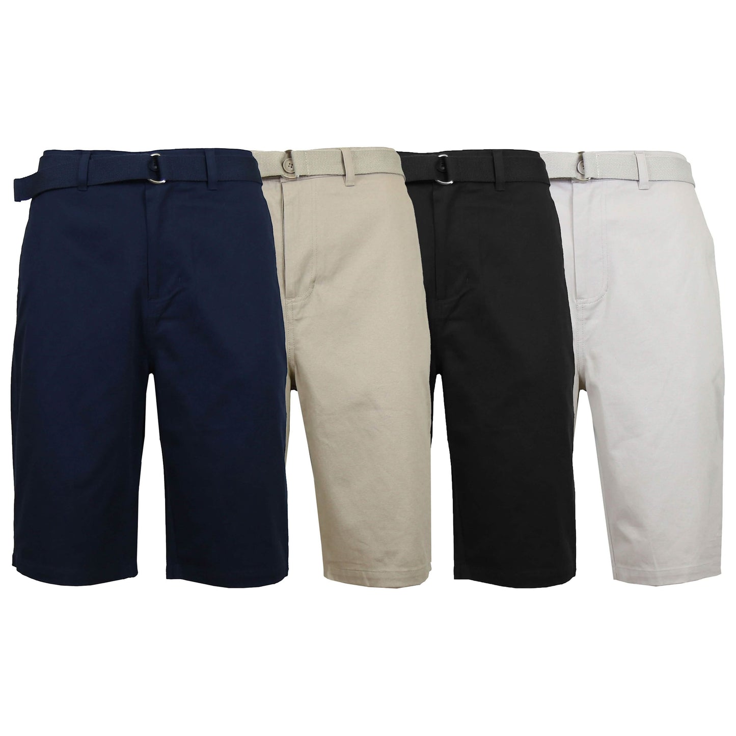 Men's Cotton Chino Shorts with Belt DailySale
