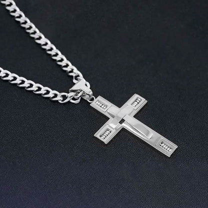 Men's Cross Necklaces in Stainless Steel DailySale