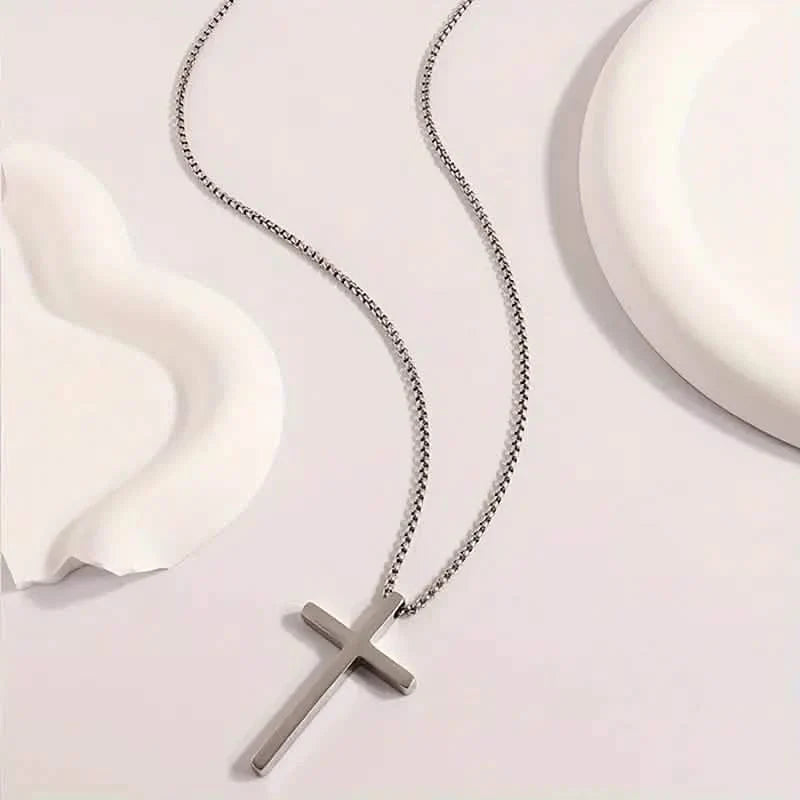 Men's Fashion Stainless Steel Cross Pendant Necklace DailySale