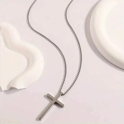 Men's Fashion Stainless Steel Cross Pendant Necklace DailySale