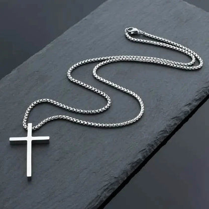 Men's Fashion Stainless Steel Cross Pendant Necklace DailySale