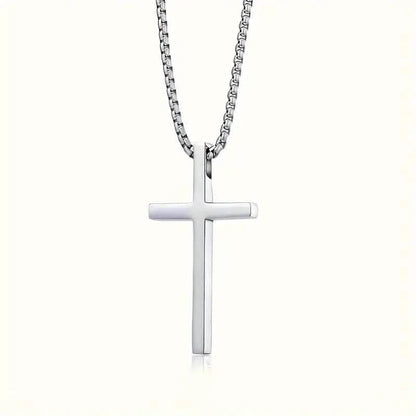 Men's Fashion Stainless Steel Cross Pendant Necklace DailySale