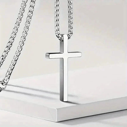 Men's Fashion Stainless Steel Cross Pendant Necklace DailySale