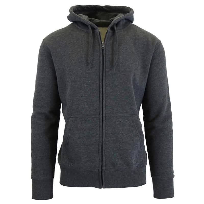 Men's Fleece-Lined Zip Sweater Hoodie DailySale