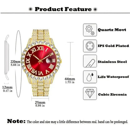 Men's Gypsophila Large Dial Waterproof Quartz Watch DailySale