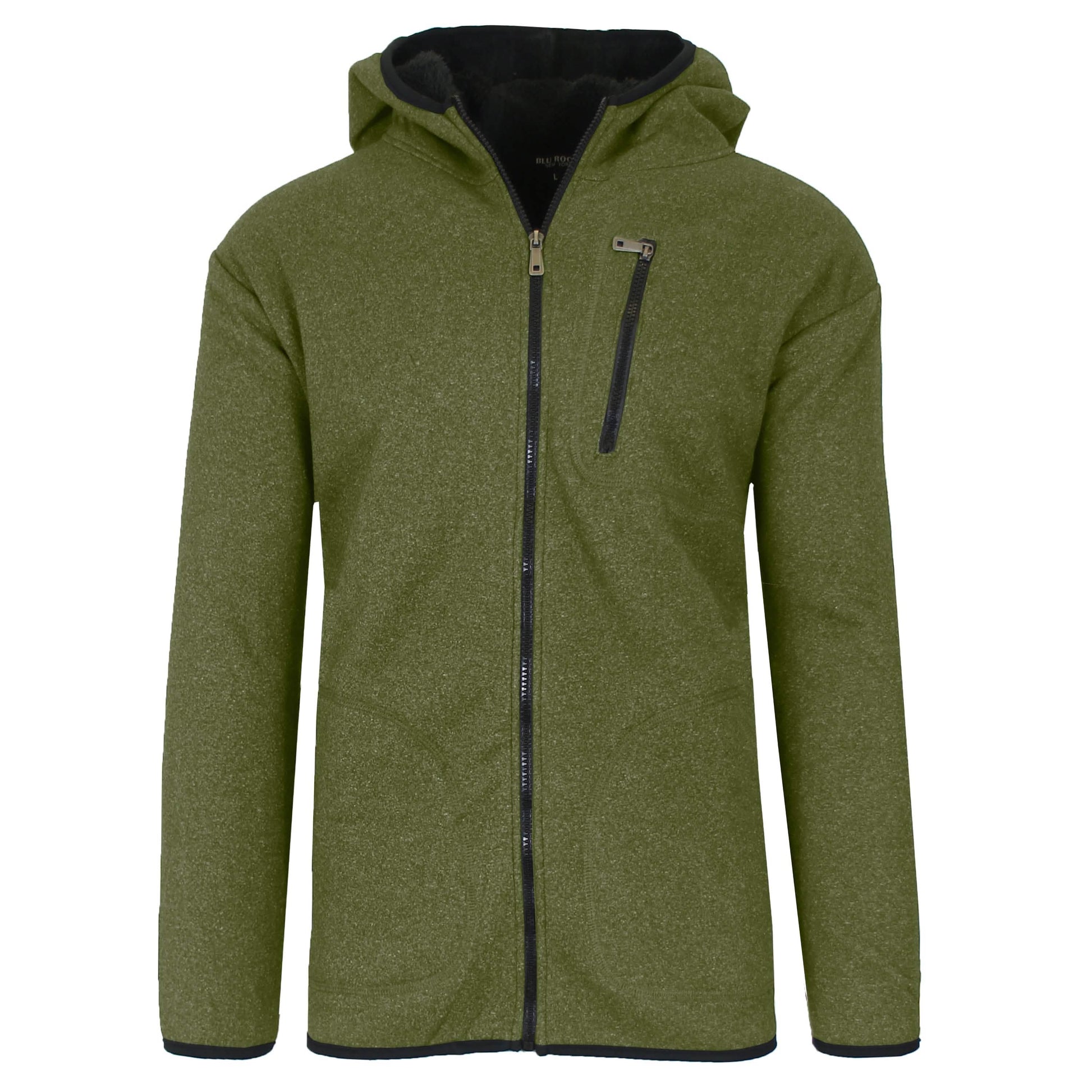 Men's Heavyweight Tech Sherpa Full-Zip Hoodie DailySale