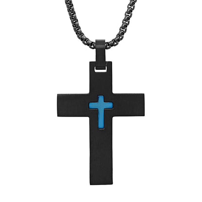 Men's IP Stainless Steel Cross Pendant DailySale