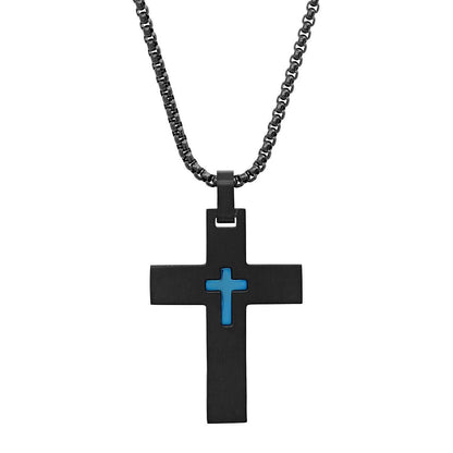 Men's IP Stainless Steel Cross Pendant DailySale