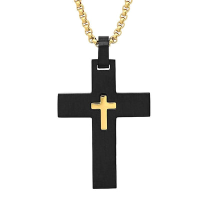 Men's IP Stainless Steel Cross Pendant DailySale