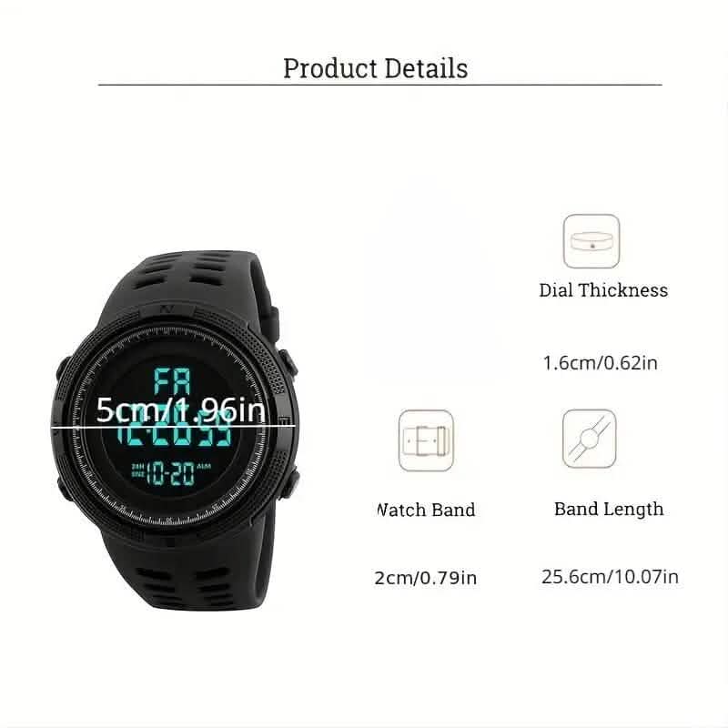 Men's Large Dial Sports Electronic Watch DailySale