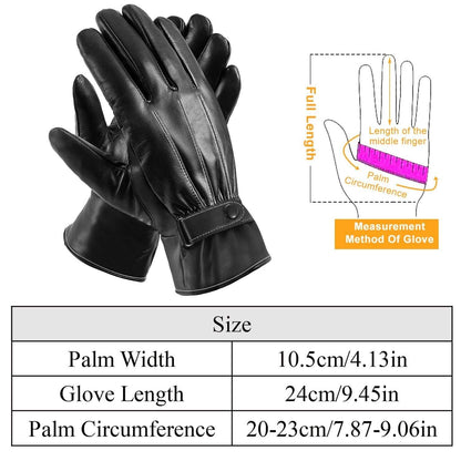 Men's Leather Winter Gloves Touchscreen DailySale