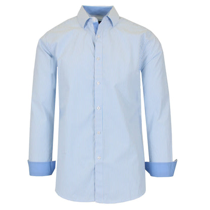 Men's Long Sleeve Slim Fitting Gingham Pattern Dress Shirts DailySale