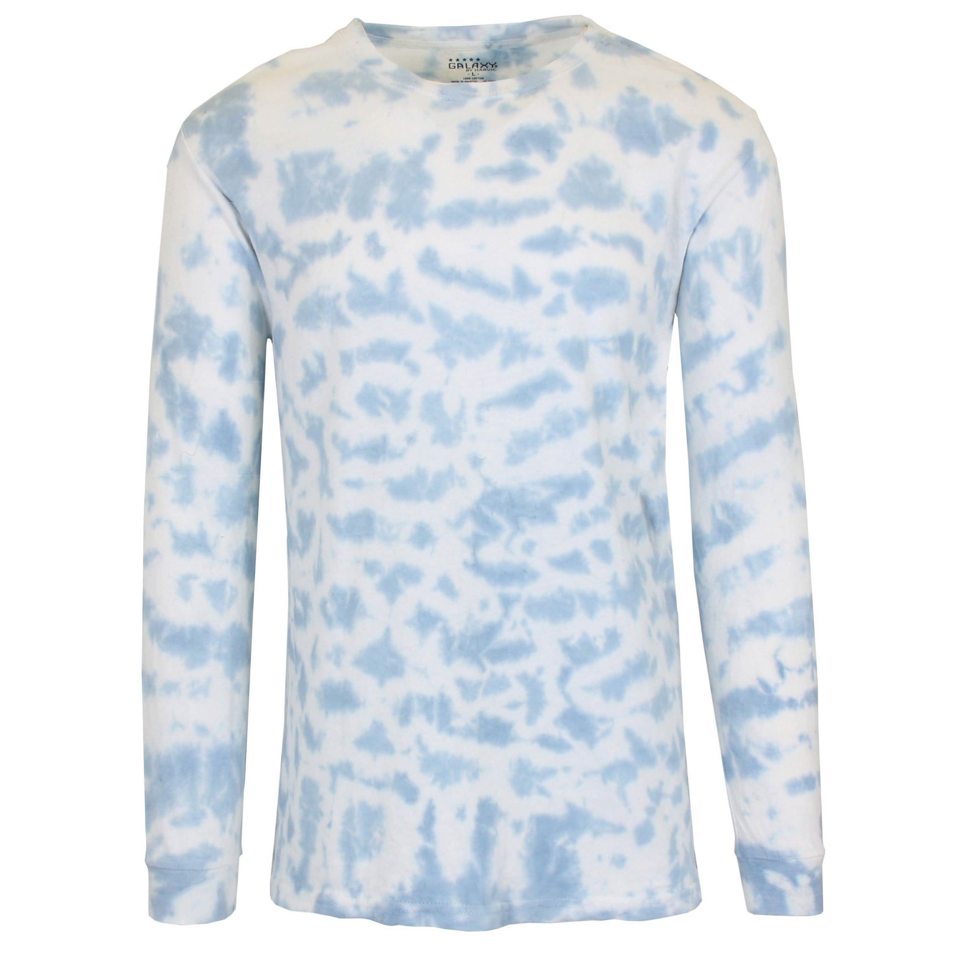 Men's Long Sleeve Tie-Dye Cotton Tee DailySale