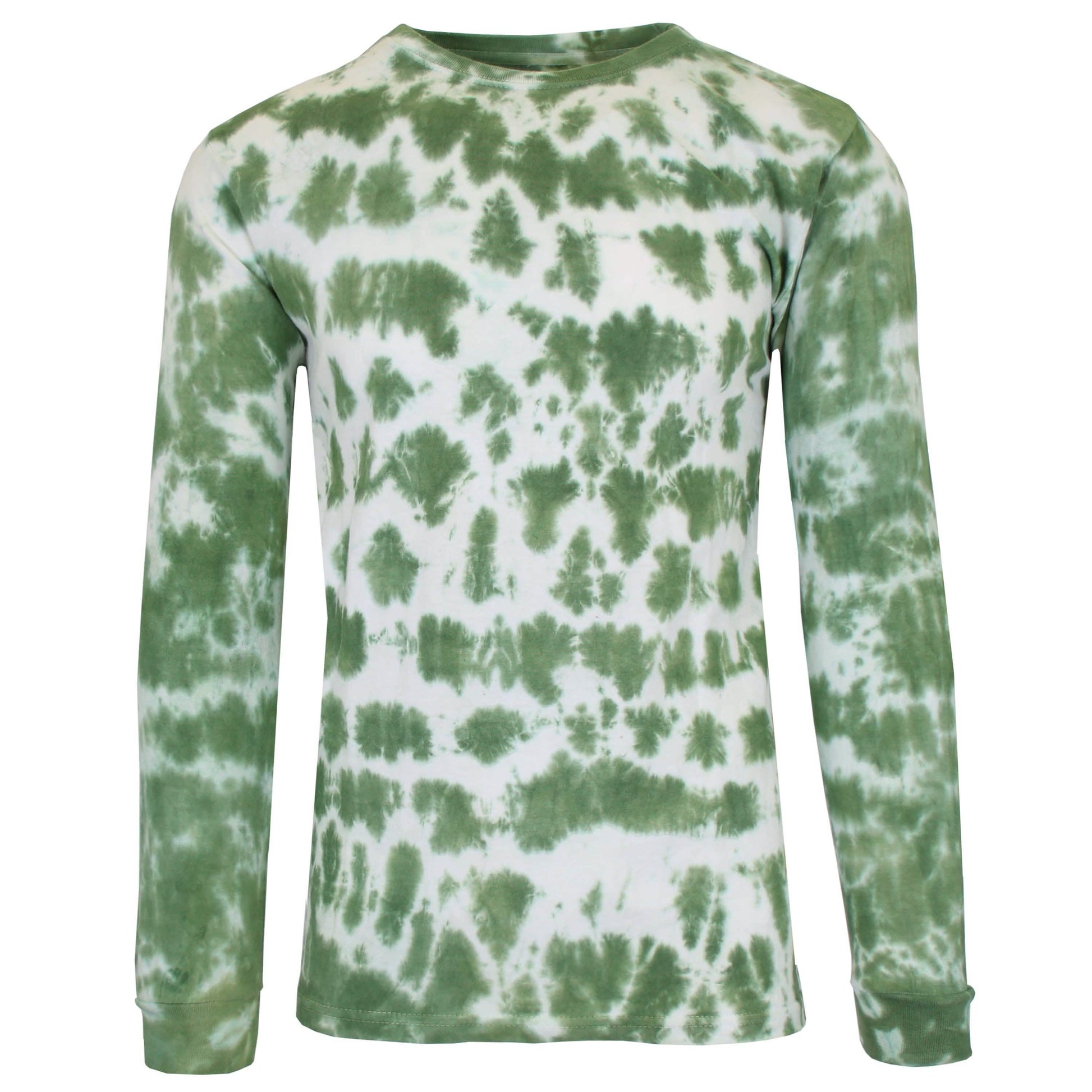 Men's Long Sleeve Tie-Dye Cotton Tee DailySale
