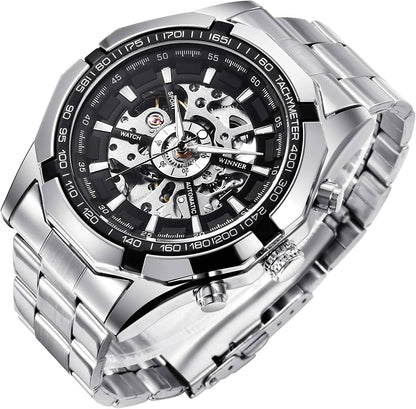 Mens Mechanical Skeleton Automatic Dial Wristwatch DailySale