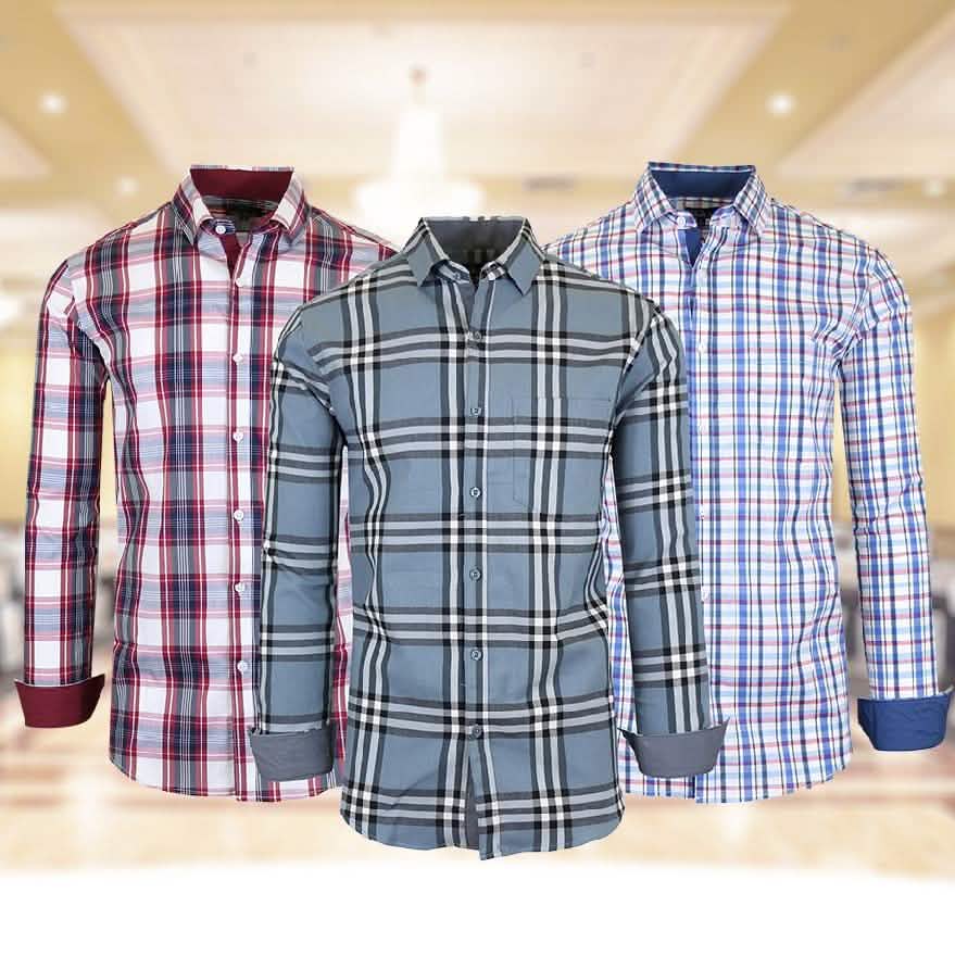 Men’s Quick Dry Slim Fit Stretch Dress Shirts DailySale