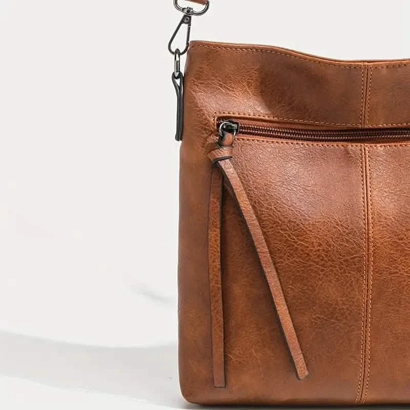 Men's Retro PU Leather Shoulder Bag, Simple Fashion Crossbody Casual Bag with Adjustable Strap DailySale