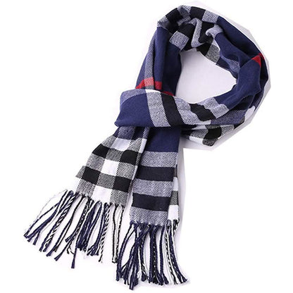 Men's Scarves Classic Arrival Winter Plaid Scarf Tassel Edge DailySale