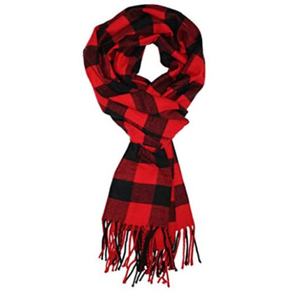 Men's Scarves Classic Arrival Winter Plaid Scarf Tassel Edge DailySale