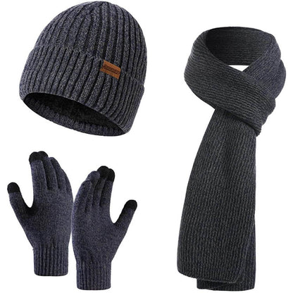 Men's Scaves and Beanie Hat Themal Gloves Set DailySale