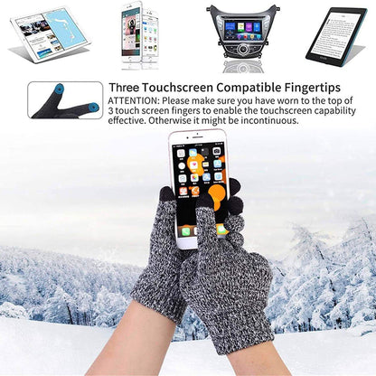 Men's Scaves and Beanie Hat Themal Gloves Set DailySale