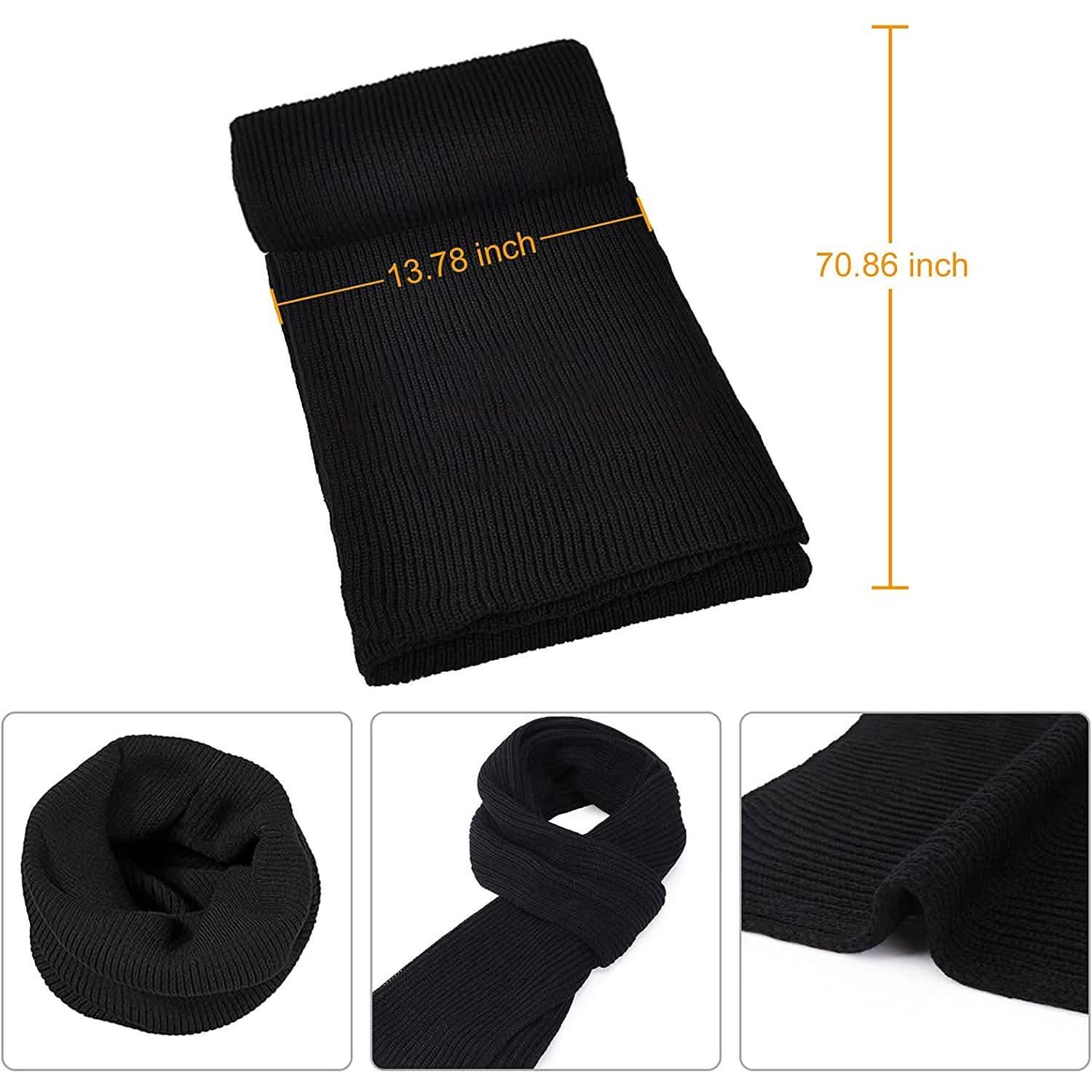 Men's Scaves and Beanie Hat Themal Gloves Set DailySale