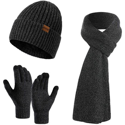 Men's Scaves and Beanie Hat Themal Gloves Set DailySale