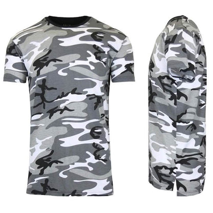 Men's Short Sleeve Crew Neck Camo Printed Tee DailySale