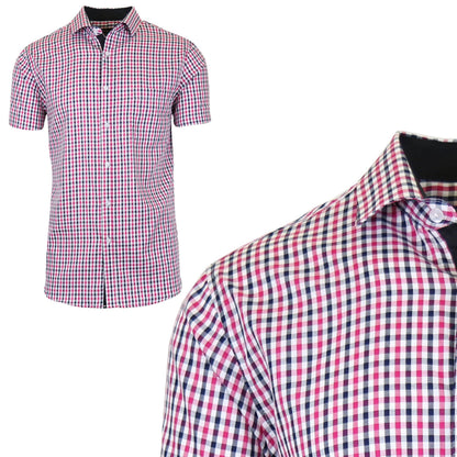 Men's Short Sleeve Slim-Fit Casual Dress Shirts DailySale