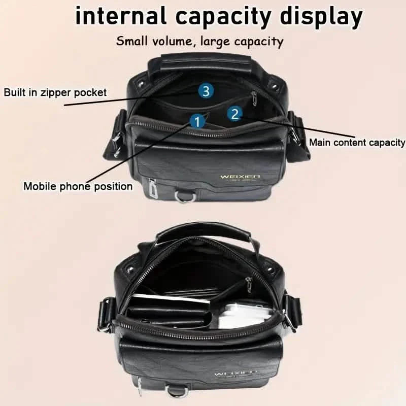Men's Shoulder Vintage Business Casual Satchel Bag DailySale