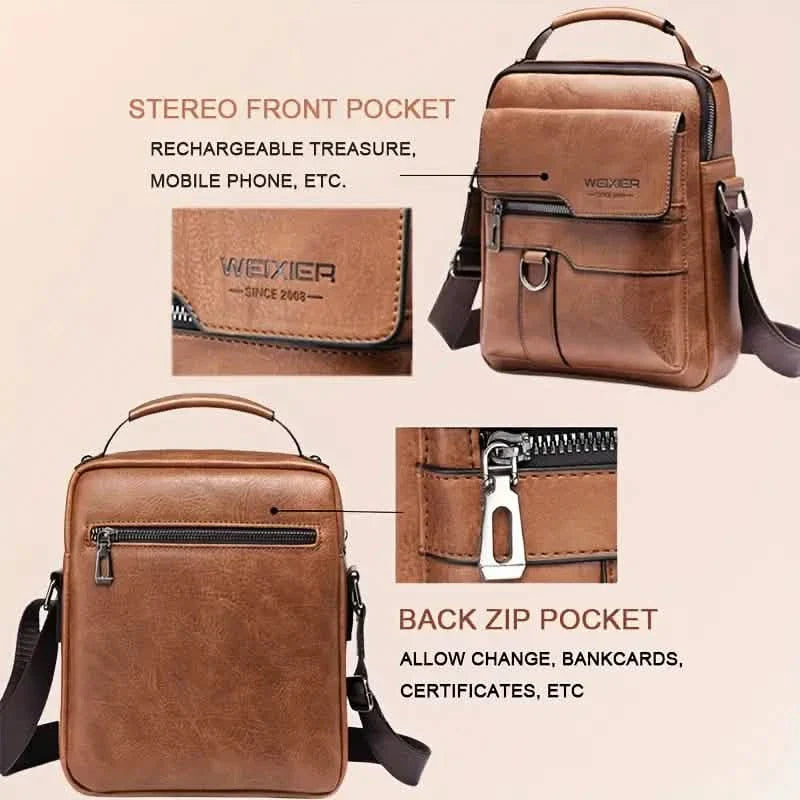 Men's Shoulder Vintage Business Casual Satchel Bag DailySale