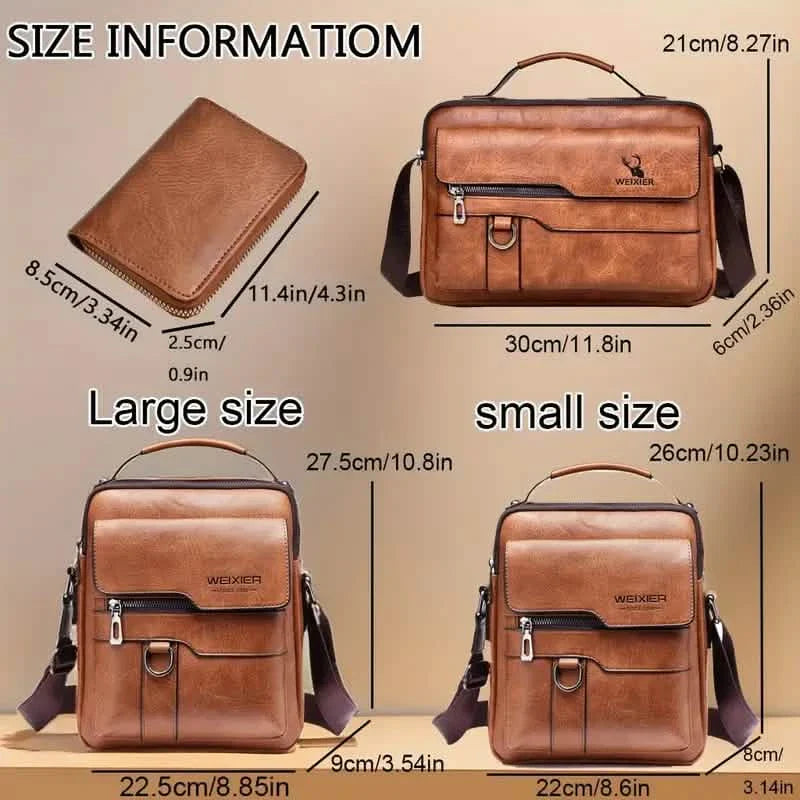 Men's Shoulder Vintage Business Casual Satchel Bag DailySale