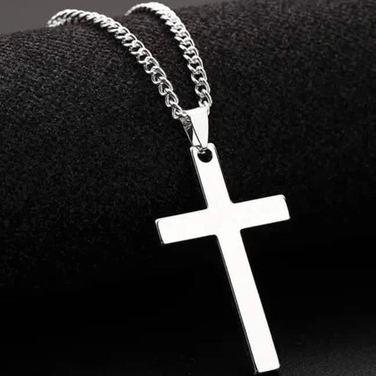 Men's Simple Black Cross Pendant Necklace DailySale