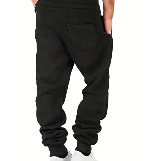 Men's Slim Fit Casual Trousers Drawstring Waist Sweatpants DailySale