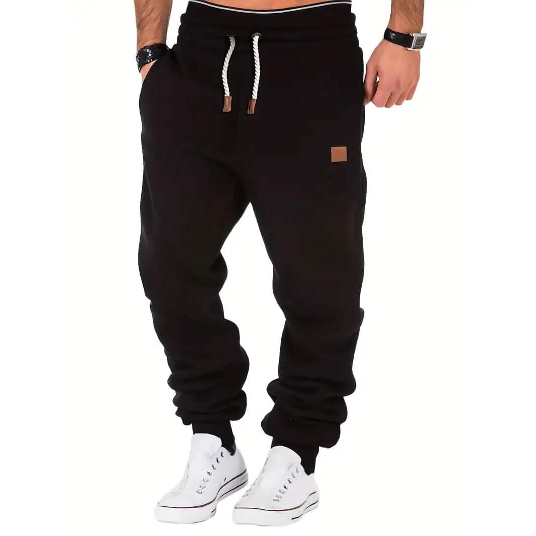 Men's Slim Fit Casual Trousers Drawstring Waist Sweatpants DailySale