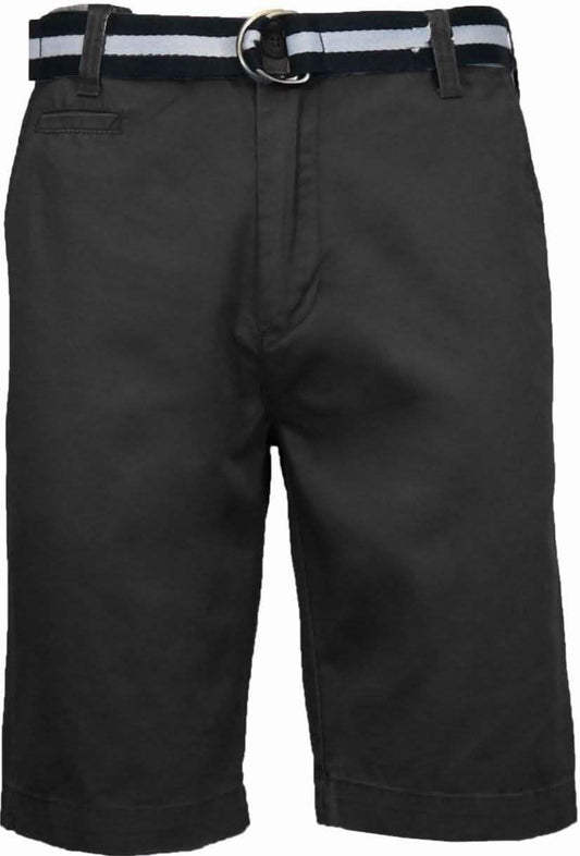 Men's Slim Fit Flat Front Belted Shorts - Assorted Colors and Sizes DailySale