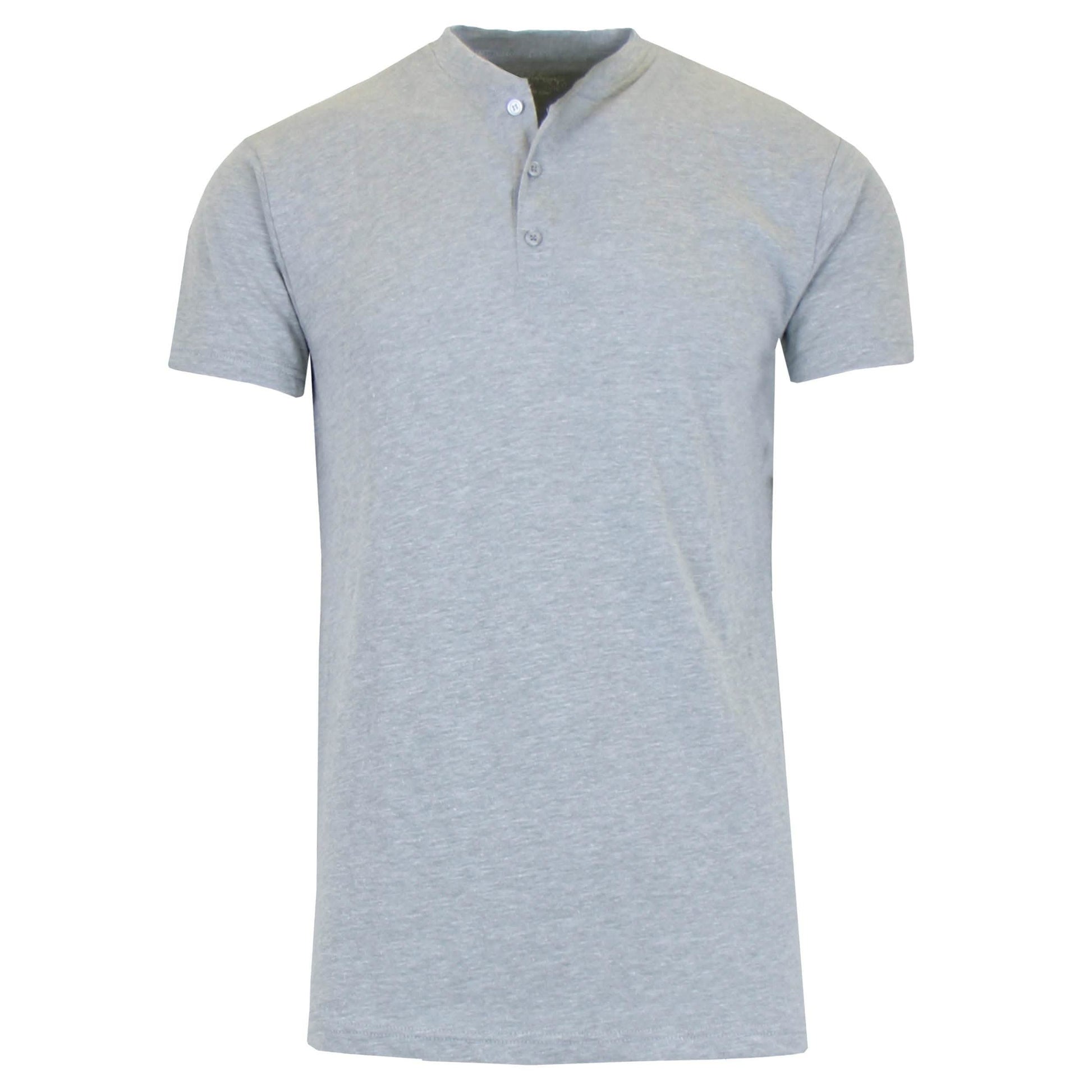 Men's Slim Fitting Short Sleeve Henley Slub Tee DailySale
