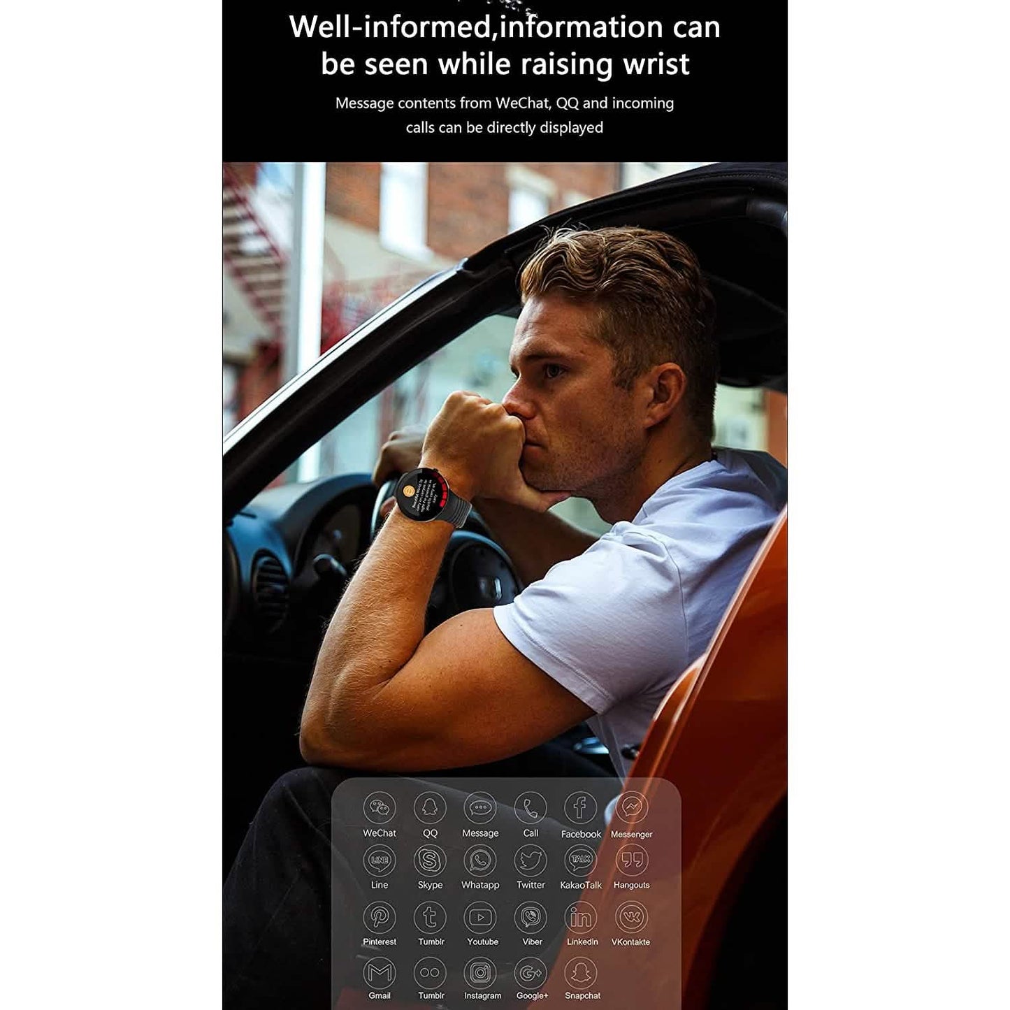 Men's Smart Watch Fitness Trackers with Heart Rate Monitor DailySale