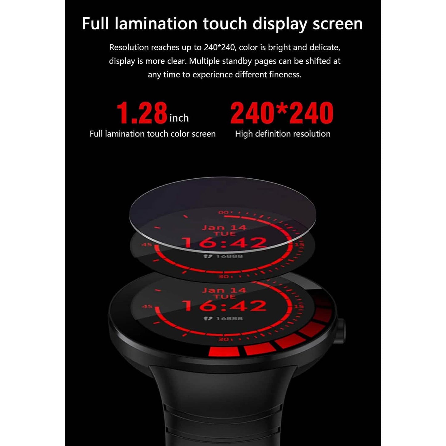 Men's Smart Watch Fitness Trackers with Heart Rate Monitor DailySale