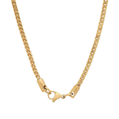 Men's Stainless Steel 18K Gold Plated Franco Link Chain DailySale