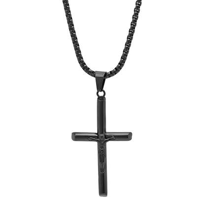 Men's Stainless Steel Crucifix Tube Pendant DailySale