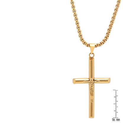 Men's Stainless Steel Crucifix Tube Pendant DailySale