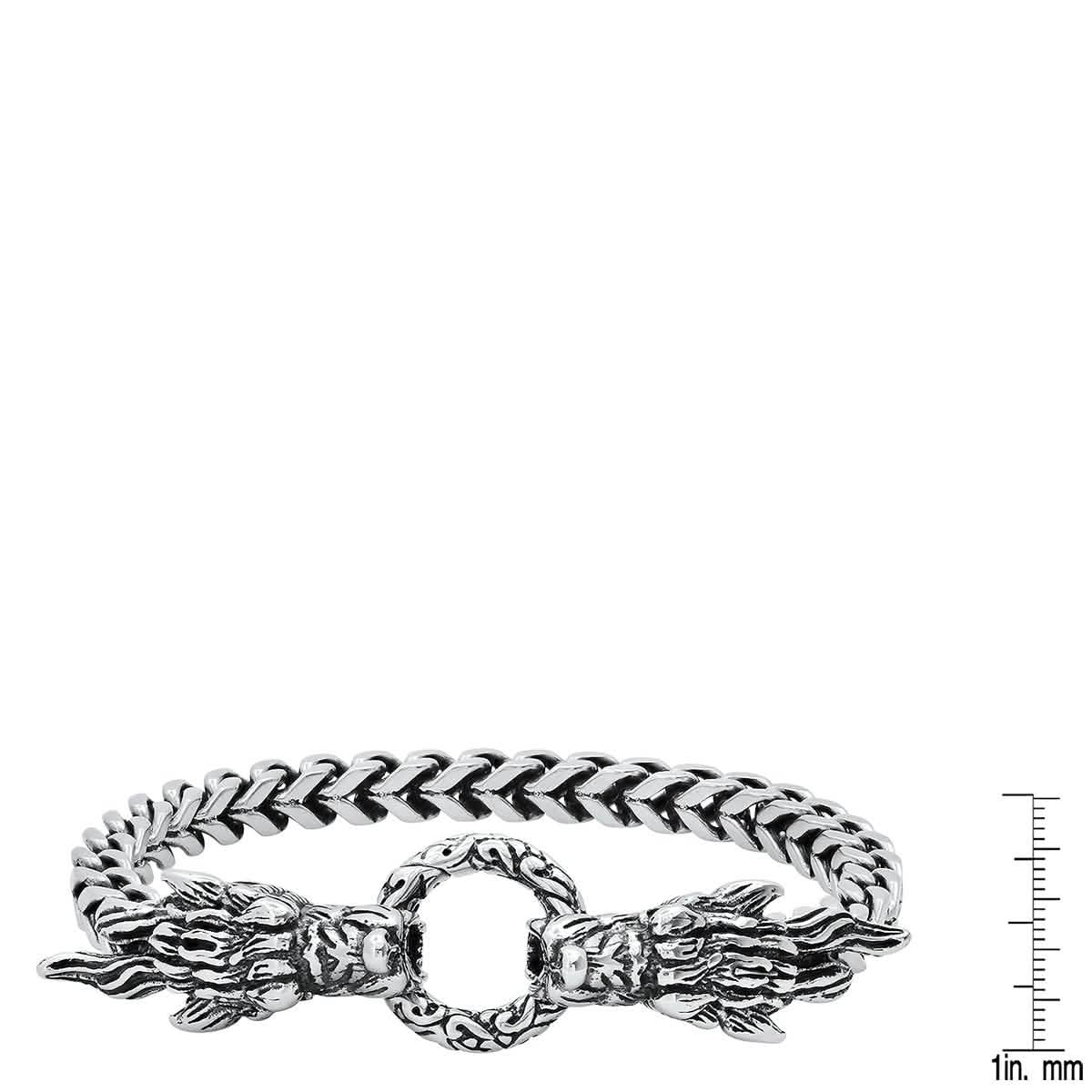 Men's Stainless Steel Dragon Head Bracelet DailySale