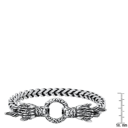 Men's Stainless Steel Dragon Head Bracelet DailySale