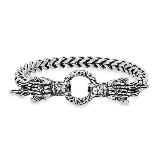 Men's Stainless Steel Dragon Head Bracelet DailySale
