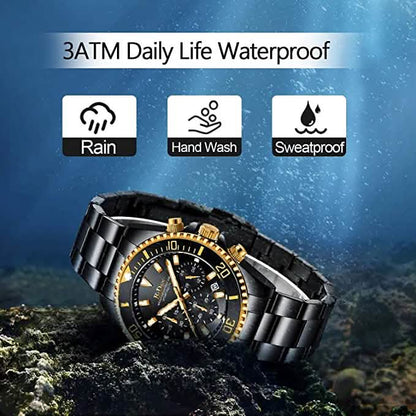 Men's Stainless Steel Watches Chronograph DailySale